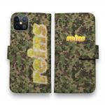 【手帳型】【reins】迷彩柄&ロゴ