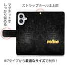 【手帳型】【reins】ブラックウォール&ロゴ