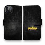 【手帳型】【reins】ブラックウォール&ロゴ