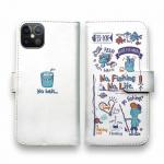 【手帳型】【釣りざんまい】釣りが好きなんです_レトロ