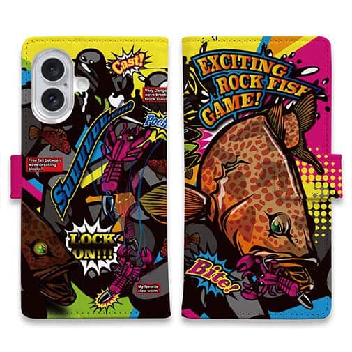 【手帳型】【FISH MAN】エキサイティングロックフィッシュゲーム!