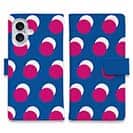 マゼンタ＆ブルーのドット