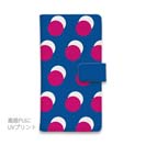 マゼンタ＆ブルーのドット