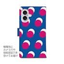 マゼンタ＆ブルーのドット