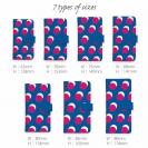 マゼンタ＆ブルーのドット