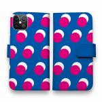 マゼンタ＆ブルーのドット