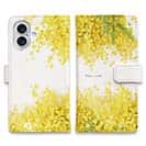 【手帳型】ミモザのウォーターカラー