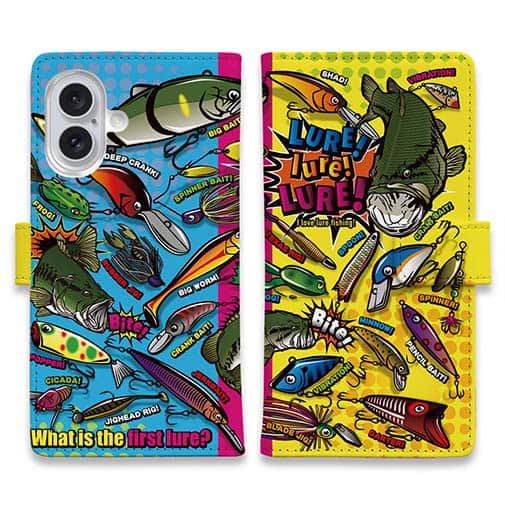 【手帳型】【FISH MAN】LURE! lure! LURE! カラーVer.