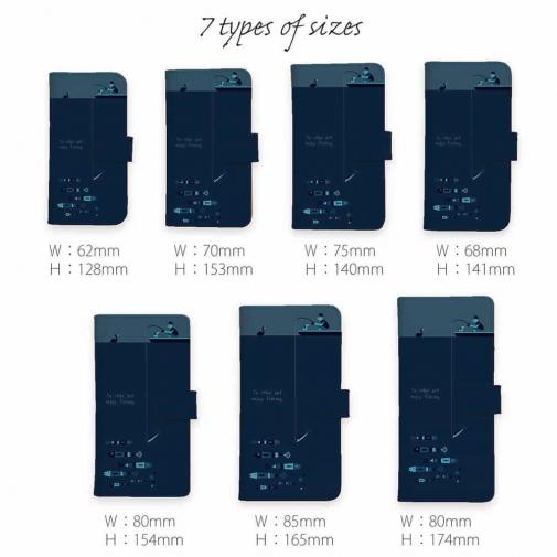 【手帳型】【釣りざんまい】のんびりと夜釣りを楽しむ