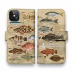 【手帳型】【FISH MAN】テトラ帯は釣り天国！ ブラウン