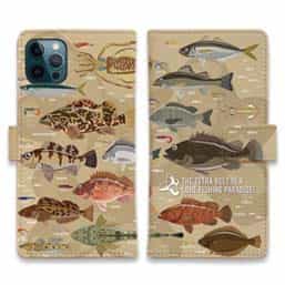 【手帳型】【FISH MAN】テトラ帯は釣り天国！ ブラウン