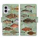 【手帳型】【FISH MAN】テトラ帯は釣り天国！ グリーン