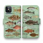 【手帳型】【FISH MAN】テトラ帯は釣り天国！ グリーン