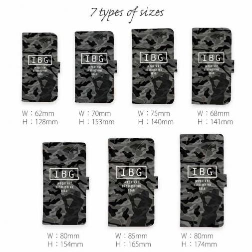 【手帳型】【FISH MAN】IBG バスフィッシングに大事な装備　グレー