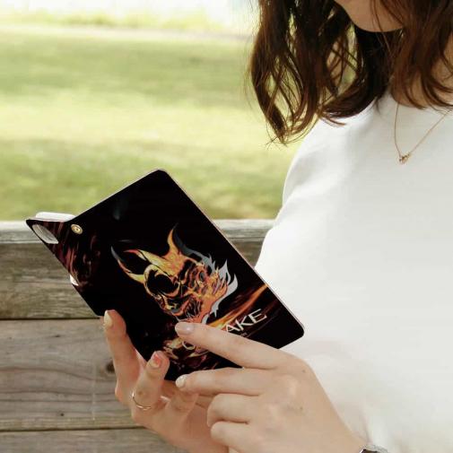 【手帳型】鬼掛　般若ファイヤーパターン Part1