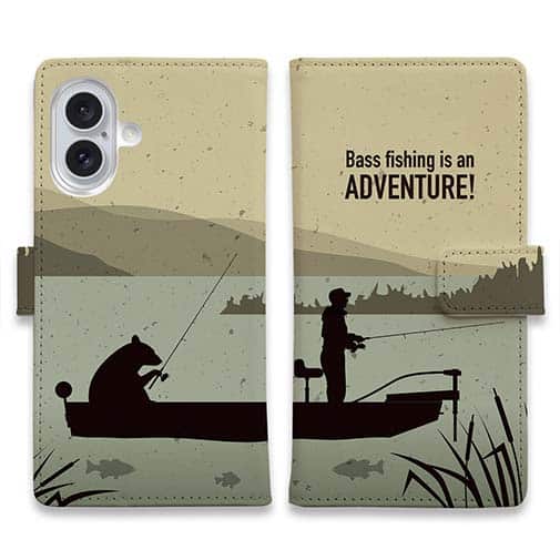 【手帳型】【FISH MAN】BassFishing is an ADVENTURE!