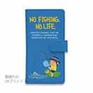 【手帳型】【釣りざんまい】ウトウトアングラー_ブルー