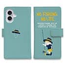 【手帳型】【釣りざんまい】釣りに行きたい少年_ミント