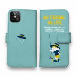 【手帳型】【釣りざんまい】釣りに行きたい少年_ミント