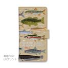 【手帳型】【FISH MAN】フィッシングパラダイス「フレッシュウォーター編」ブラウン