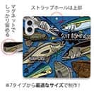 【手帳型】【FISH MAN】SURF FISHING Color! ブルー