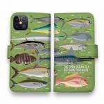 【手帳型】【FISH MAN】BIG GAME PARADAISE! グリーン