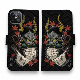 【彫姫】【手帳型】般若　和彫りデザイン