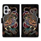 【彫姫】【手帳型】九紋龍史進と龍　和彫りデザイン