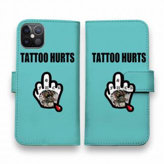 【彫姫】【手帳型】TATTOO HURTS ファックユー