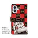 【ROMI HIME】【手帳型】ブロック・チェック(市松模様)　レッド