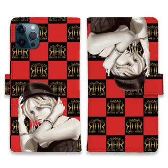 【ROMI HIME】【手帳型】ブロック・チェック(市松模様)　レッド