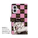 【ROMI HIME】【手帳型】ブロック・チェック(市松模様)　ピンク