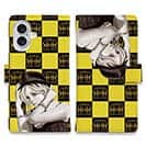 【ROMI HIME】【手帳型】ブロック・チェック(市松模様)　イエロー