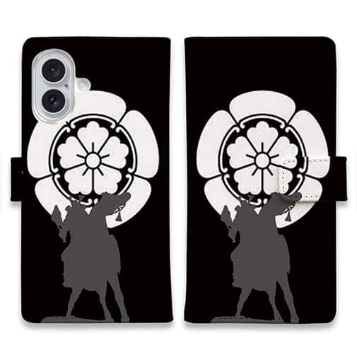 【彫姫】【手帳型】家紋 織田信長