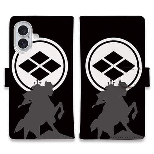 【彫姫】【手帳型】家紋 武田信玄