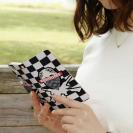 【彫姫】【手帳型】市松模様