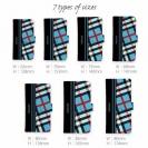 【Genuine】【手帳型】チェック柄　ブルー＆ブラック