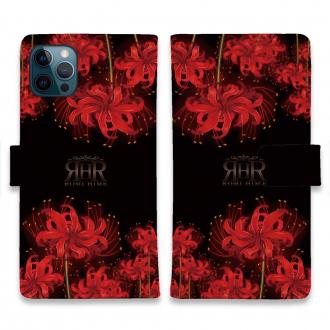 【ROMI HIME】【手帳型】彼岸花　和柄　花