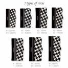 【Genuine】【手帳型】千鳥柄　ブラック＆ホワイト