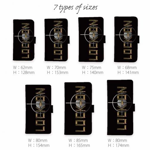 【彫姫】【手帳型】LOCK-ON弾丸