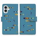 【手帳型】【釣りざんまい】レトロフィッシュ