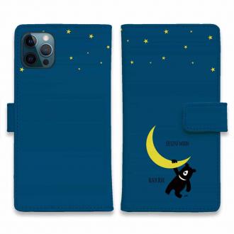 【手帳型】三日月とツキノワグマ(wakat)