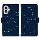 【手帳型】【釣りざんまい】レトロフィッシュ_ダーク