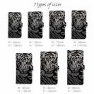 【Genuine】【手帳型】虎 タイガー シルバー