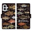 【手帳型】【FISH MAN】テトラ帯は釣り天国！ ブラック