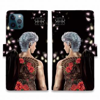 【ROMI HIME】【手帳型】彫青 牡丹 和柄 桜