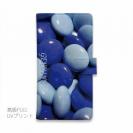 【Genuine】【手帳型】カラフル　チョコ　ブルー
