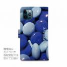 【Genuine】【手帳型】カラフル　チョコ　ブルー