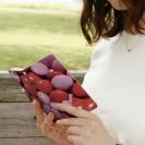 【Genuine】【手帳型】カラフル　チョコ　ピンク＆レッド