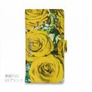 【Genuine】【手帳型】バラ（薔薇）　イエロー